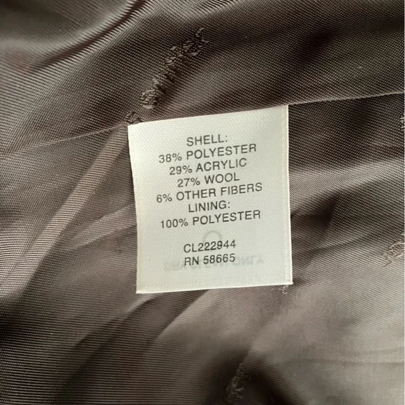 Classiques Entier Cropped Houndstooth Plaid Wool Jacket Retro Boho Brown - Picture 12 of 13